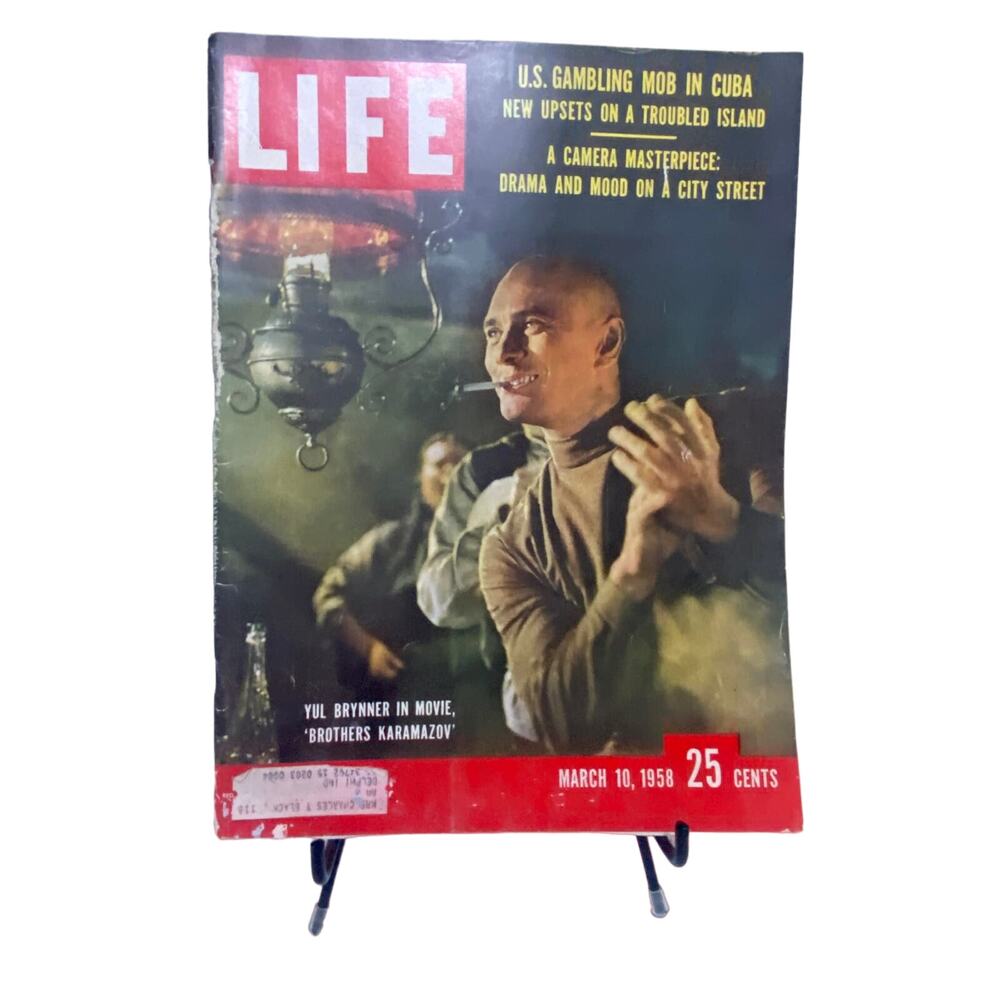 LIFE Magazine March 10 1958 Yul Brynner in Brothers Karamazov